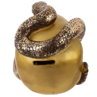 Копилка "Череп со змеей", L23 W16 H18 см, 2в.