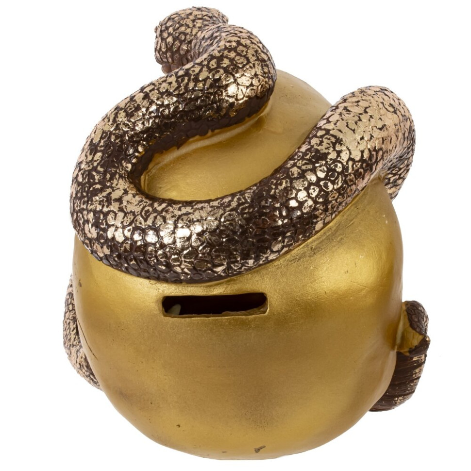 Копилка "Череп со змеей", L23 W16 H18 см, 2в.