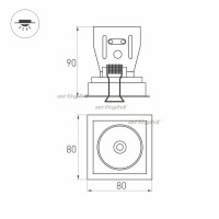 Точечный светильник SIMPLE 026875 Arlight Точечный светильник SIMPLE 026875 Arlight