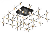 Потолочная люстра Molecular MX18001067-36A black/gold DeLight Collection