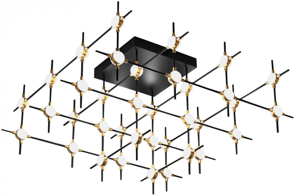 Потолочная люстра Molecular MX18001067-36A black/gold DeLight Collection