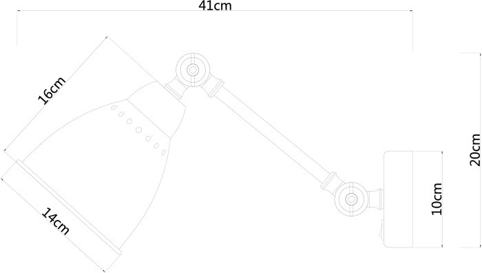 Бра Braccio A2054AP-1BK Arte Lamp