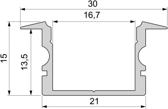 Профиль для светодиодной ленты ET-02-15 975160 Deko-Light