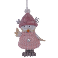 Фигурка декоративная подвесная "Сова",  L5 W4,5 H10 см, 2в.