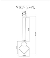 Подвесной светильник Store V10502-PL Moderli