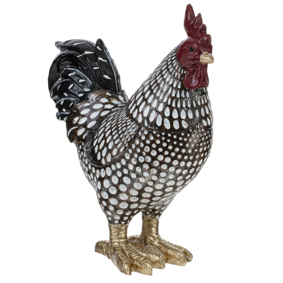 Фигурка декоративная "Петух"/"Курица", L13 W6 H15 см, 2в.