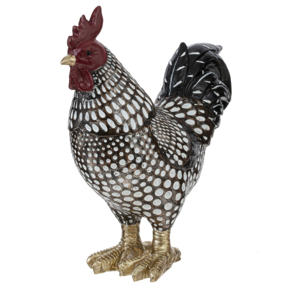 Фигурка декоративная "Петух"/"Курица", L13 W6 H15 см, 2в.