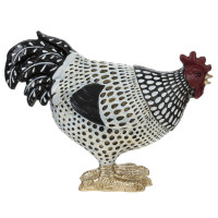 Фигурка декоративная "Петух"/"Курица", L13 W6 H15 см, 2в.