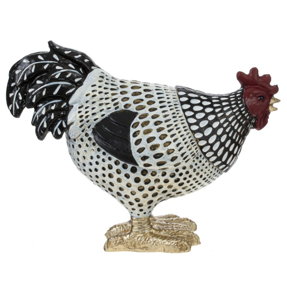 Фигурка декоративная "Петух"/"Курица", L13 W6 H15 см, 2в.