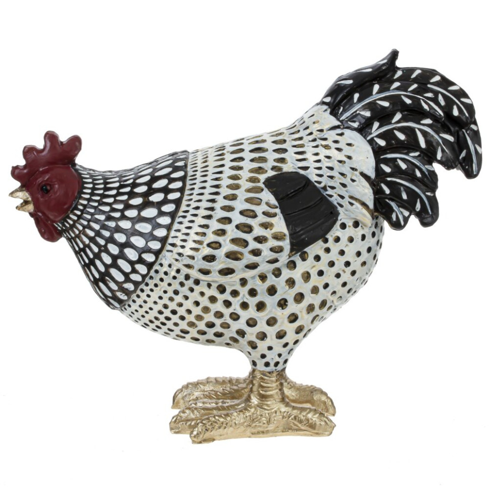 Фигурка декоративная "Петух"/"Курица", L13 W6 H15 см, 2в.