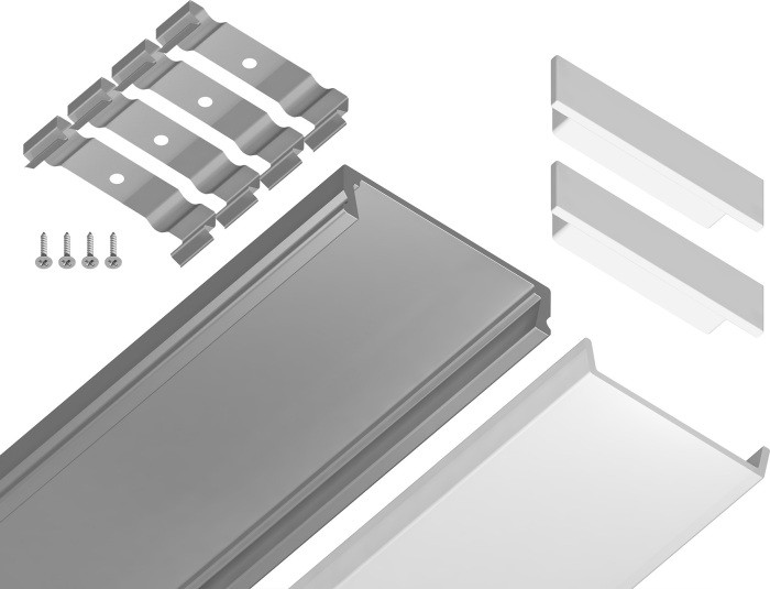 Профиль для светодиодной ленты Illumination GP1800AL Ambrella