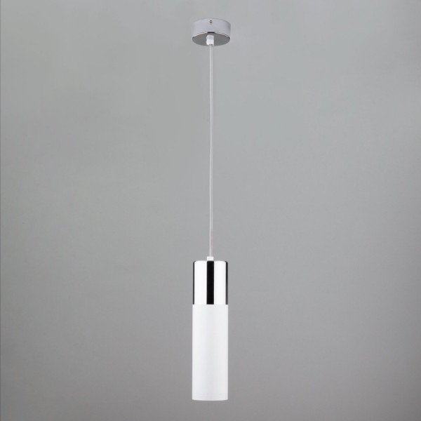 Подвесной светильник Double Topper 50135/1 LED хром / белый Eurosvet