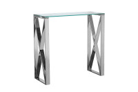 Консоль прозрачное стекло/хром Консоль прозрачное стекло/хром