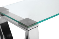Консоль прозрачное стекло/хром Консоль прозрачное стекло/хром