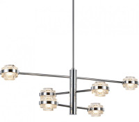 Подвесная люстра Indiana MX22030002-6A chrome/clear DeLight Collection