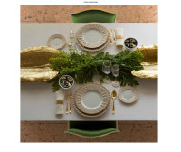 Тарелка суповая 21см."Peacock" caramel