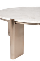 Стол журнальный Cass White белый мрамор