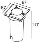 Встраиваемый светильник уличный ВСТРАИВАЕМЫЕ СВЕТИЛЬНИКИ 77278 SS Oasis Light