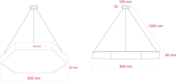 Подвесной светильник  SPO-122-B-40K-066 ЭРА