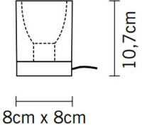 Интерьерная настольная лампа Cubetto D28B0302 Fabbian