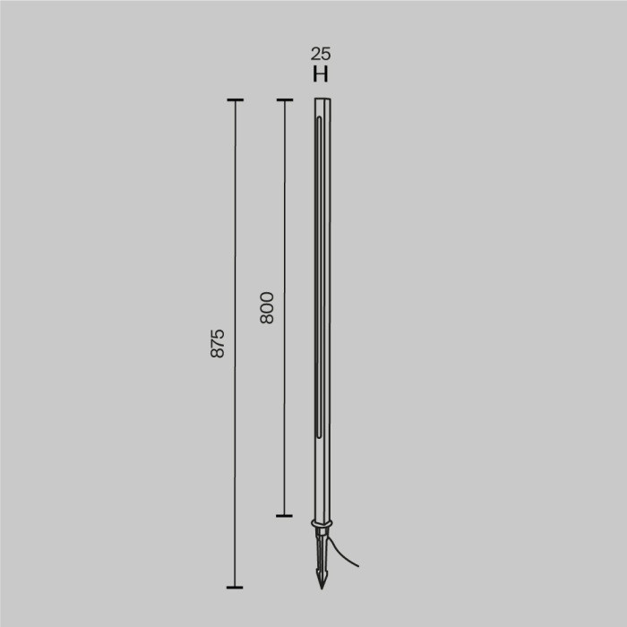 Грунтовый светильник Pole O440FL-L12GF3K Maytoni