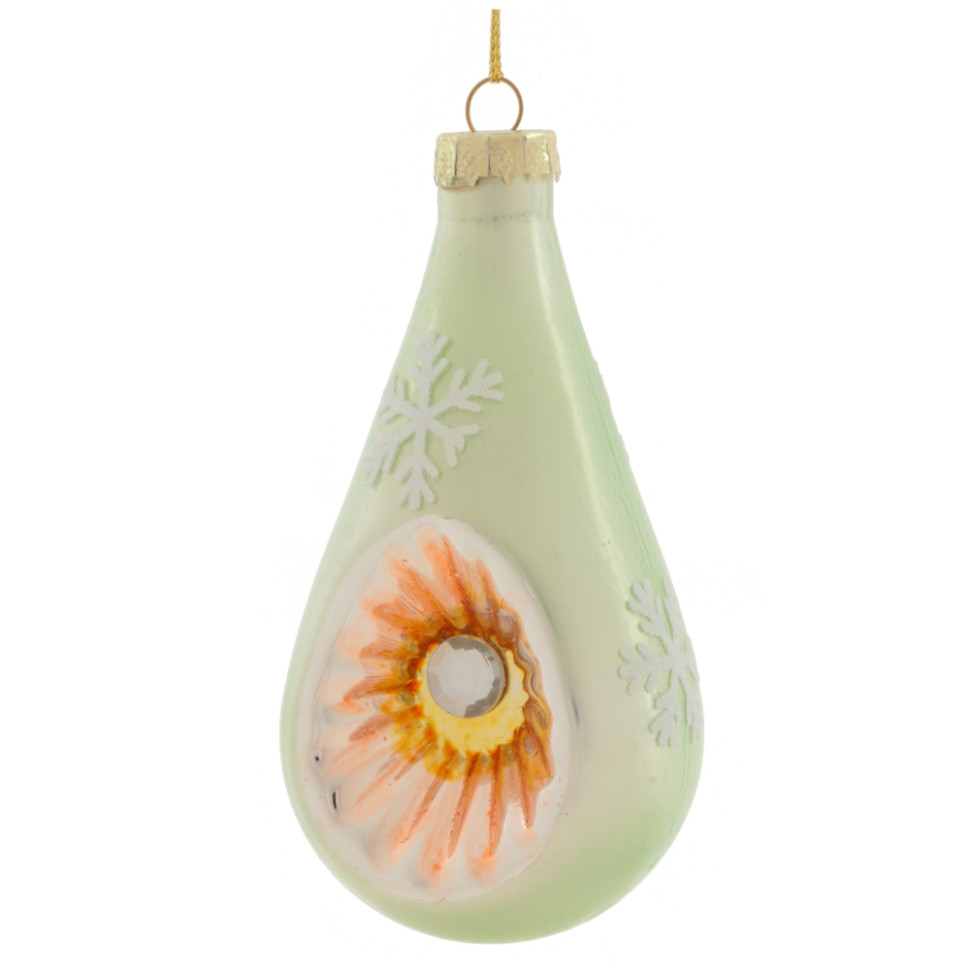 Украшение новогоднее "Капля", L6 W5 H12,5 см