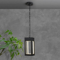 Уличный светильник подвесной Frame 1528 TECHNO LED черный Elektrostandard