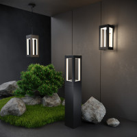 Уличный светильник подвесной Frame 1528 TECHNO LED черный Elektrostandard