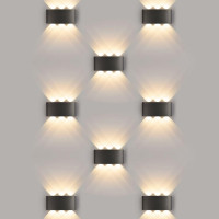 Уличный настенный светодиодный светильник Elektrostandard 1551 Techno Led черный a049671