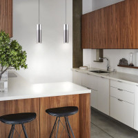 Подвесной светильник Double Topper 50135/1 LED хром / черный Eurosvet