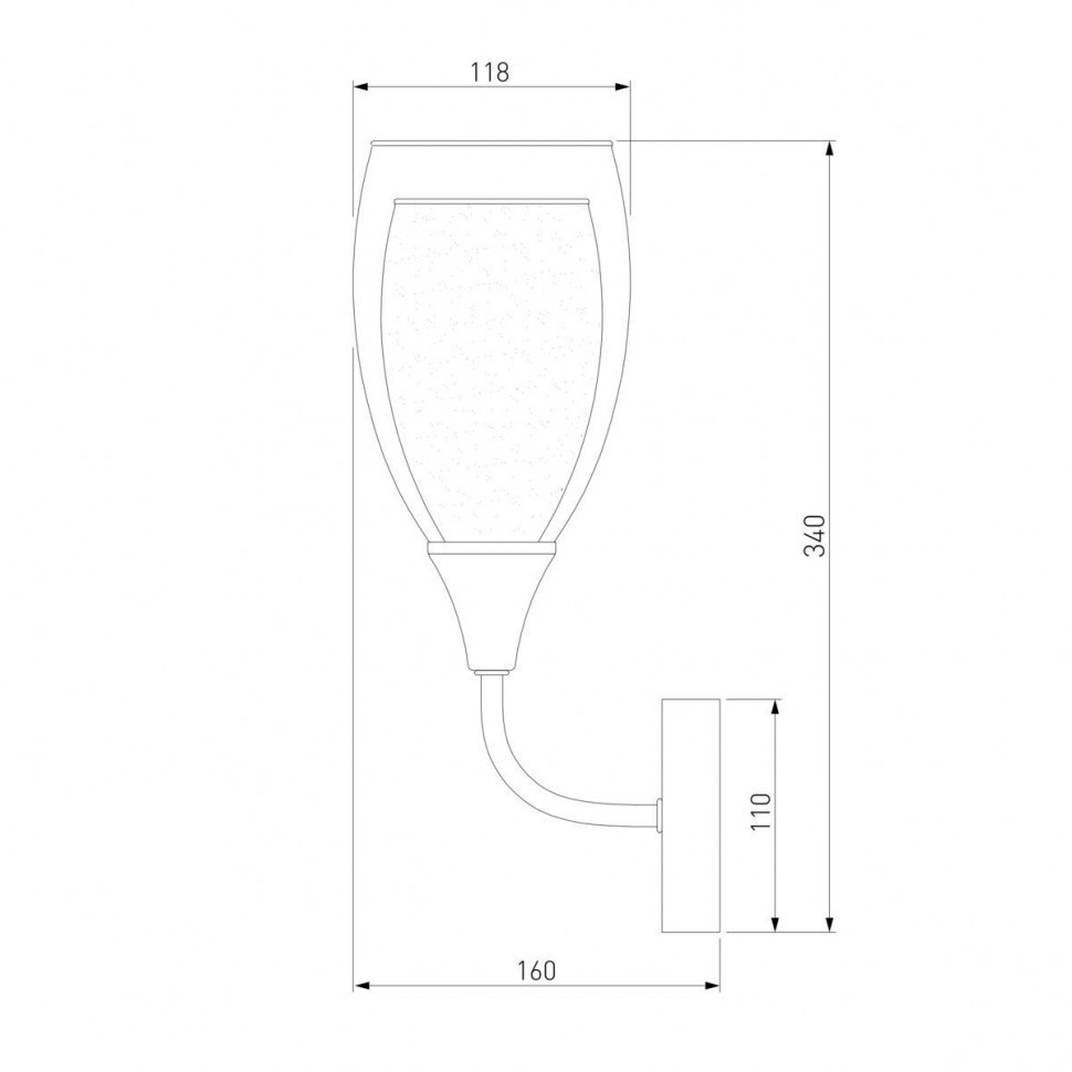 Бра Eurosvet Cosmic 50285/1 золото