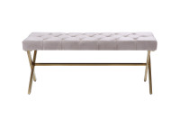 Банкетка велюровая бежевая Банкетка велюровая бежевая