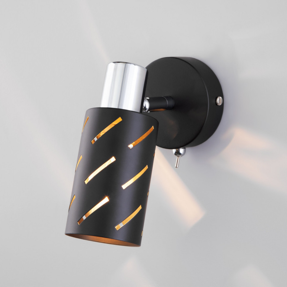 Спот Fente 20090/1 черный / хром Eurosvet