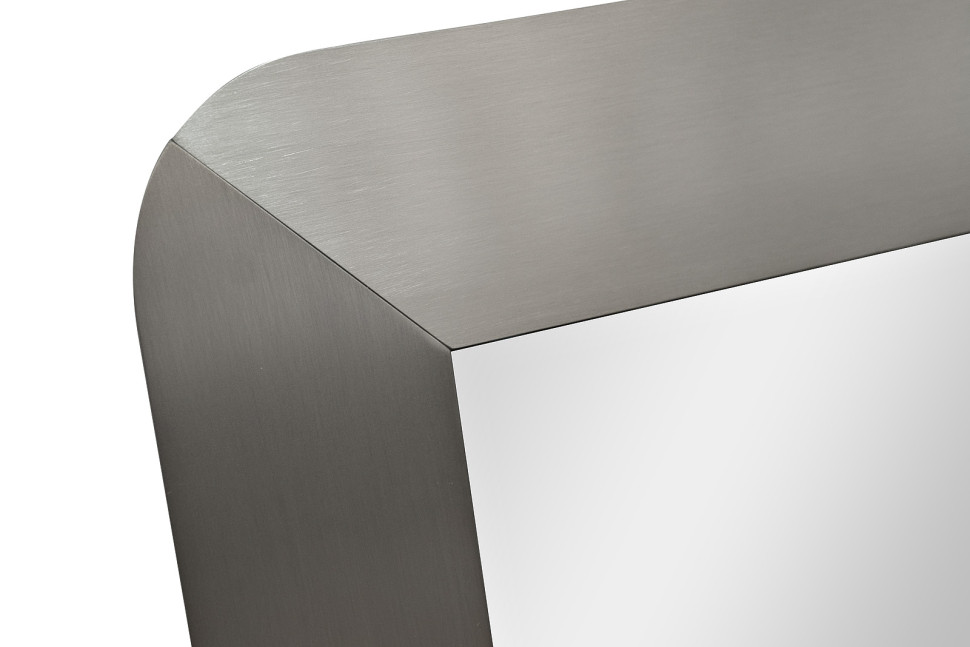 Зеркало напольное в раме матовый никель