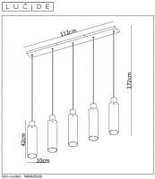 Подвесной светильник Lucide Orlando 74404/05/65 Подвесной светильник Lucide Orlando 74404/05/65