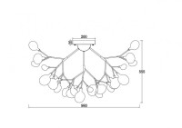 Потолочная люстра Freya Florencia FR5049CL-36W1 Потолочная люстра Freya Florencia FR5049CL-36W1