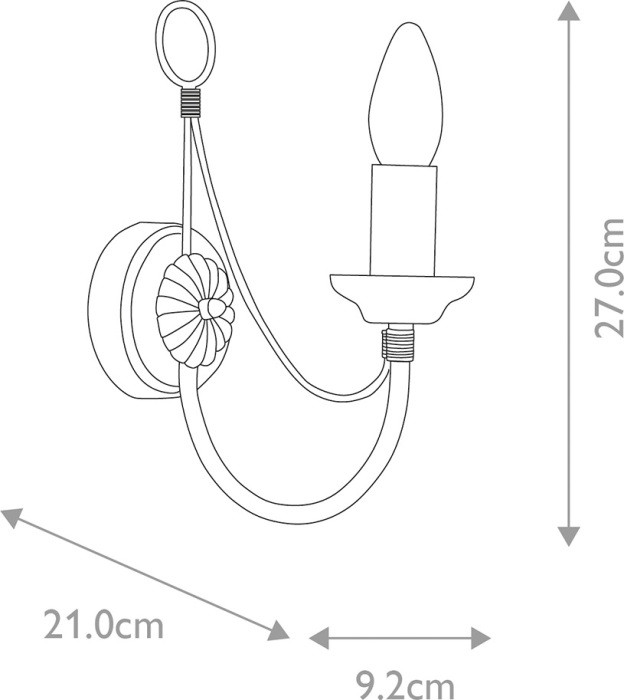 Бра Carisbrooke CB1-BLACK Elstead