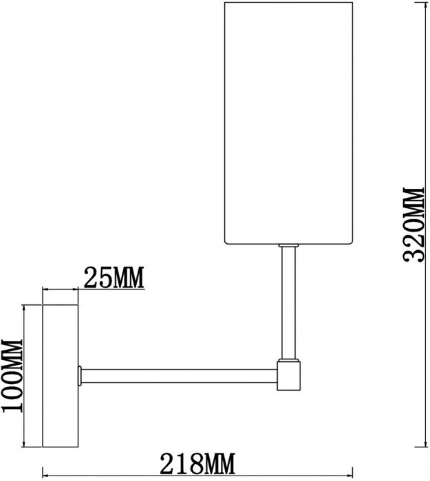 Бра Agnes FR5184WL-01BS Freya