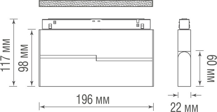 Трековый светильник Line DL20294TW8BTuya Donolux