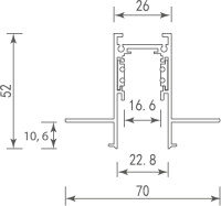Шинопровод SPACE-Track system DLT2500InB Donolux