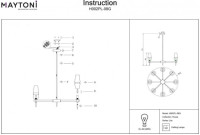 Подвесная люстра Maytoni Lita H002PL-08G Подвесная люстра Maytoni Lita H002PL-08G
