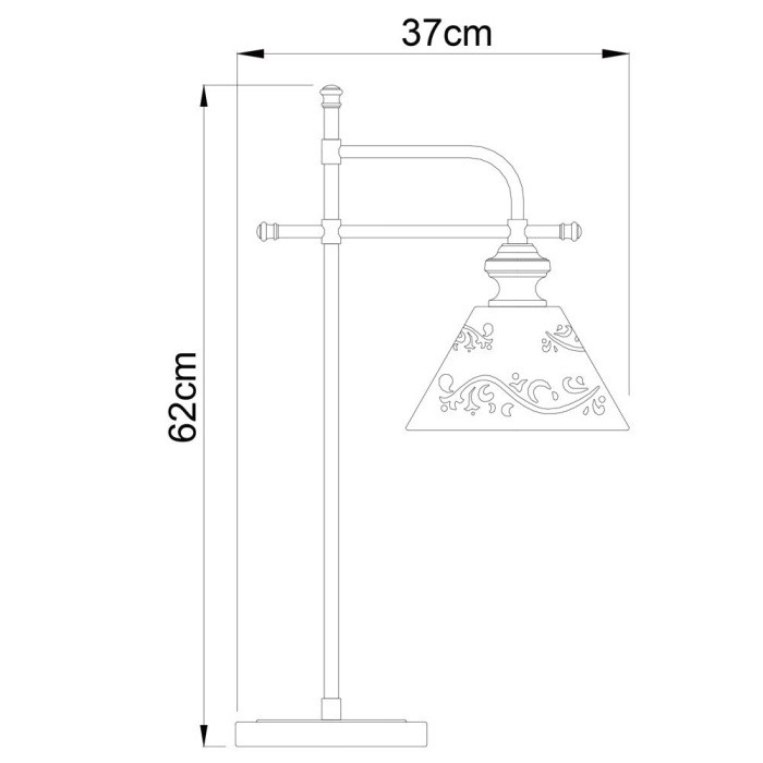 Интерьерная настольная лампа Kensington A1511LT-1WG Arte Lamp