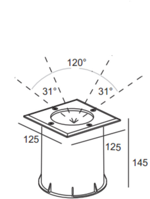Встраиваемый светильник уличный ВСТРАИВАЕМЫЕ СВЕТИЛЬНИКИ W77245 SS Oasis Light