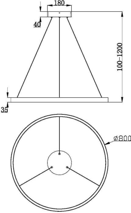 Подвесной светильник Rim MOD058PL-L42WK Maytoni