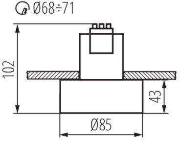 Точечный светильник MINI 27576 Kanlux