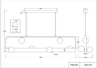 Подвесной светильник Fitirum 4072-6P Favourite