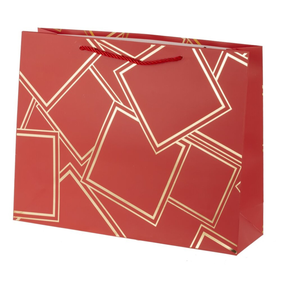 Пакет подарочный L (бумага 210г/м2, блок микс 12шт), L39 W11 H30 см, 4в.