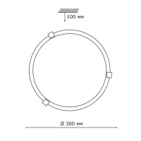 Настенно-потолочный светильник Duna 153/K золото Sonex