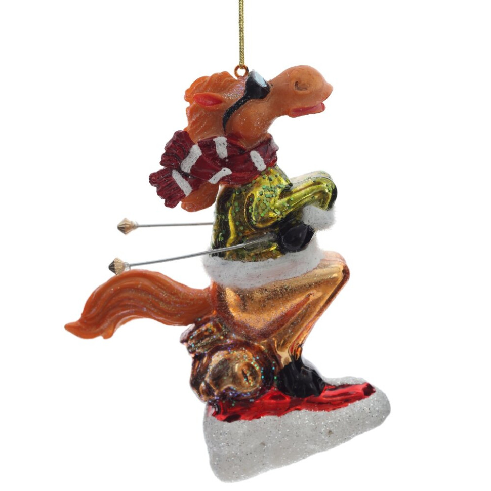 Украшение новогоднее "Лошадь", L12 W3 H13 см