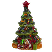 Фигурка декоративная "Ёлочка" с подсветкой (АААх3, н/п), L18 W16 H28 см